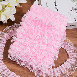 Отделка плиссированным кружевом длиной 10 м из полиэстера OCOR-CY0002-17A