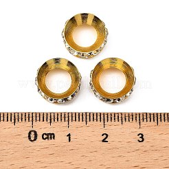 Perline distanziatori strass in ottone&nbsp;X-RSB301-G