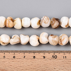 Нити бусин из натуральных пресноводных ракушек SHEL-T020-17
