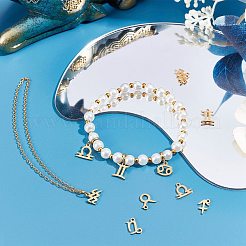 24 шт. 12 стиля 12 созвездия ручная полировка подвески из нержавеющей стали 304&nbsp;STAS-SC0004-55