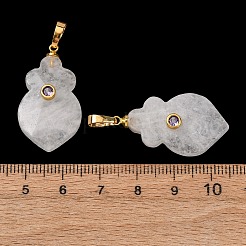 Naturquarz Kristall Anhänger&nbsp;G-P628-05G-07