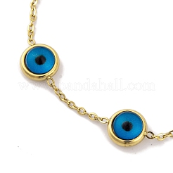 Ионное покрытие (ip) 304 нержавеющая сталь цепи браслет на ногу AJEW-H148-11G-01