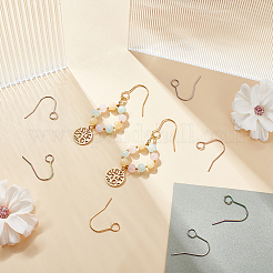 56 шт. 4-х цветные крючки для сережек из нержавеющей стали 304&nbsp;STAS-UN0054-21