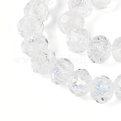 Нити из фольгированных бусин лэмпворк ручной работы FOIL-T008-09F