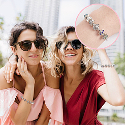 DIY-Armbandherstellungsset im europäischen Stil mit Herz aus Legierung&nbsp;DIY-PH0022-01