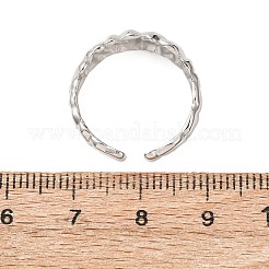 Offene Manschettenringe aus Edelstahl 304&nbsp;RJEW-P191-15P