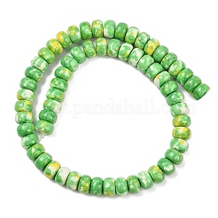 Нити окрашенных синтетических бусин из речного камня G-Z105-C01-01D