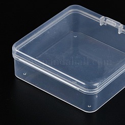 Récipients à billes en plastique avec couvercle à charnière&nbsp;CON-Z007-03B