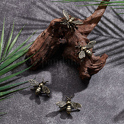 4 décoration d'affichage en alliage d'abeilles&nbsp;DJEW-SP0001-36