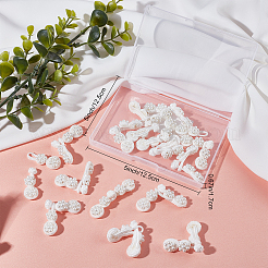 16 пара 2-х цветных китайских лягушек ручной работы с пуговицами и узлами AJEW-GF0005-19