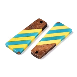 Подвески из эпоксидной смолы и орехового дерева&nbsp;RESI-N039-121M