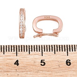 925 Sterling Silber Twister Schließen&nbsp;STER-E056-026RG-A