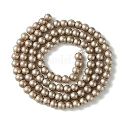 Экологичная круглая краска для выпечки стеклянные бусины пряди HY-A003-4mm-RV48