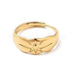 Ионное покрытие (IP) 304 нержавеющая сталь солнце регулируемое кольцо для мужчин и женщин&nbsp;LS-RJEW-I085-14G