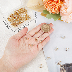 100 шт. латунные наконечники для бусин KK-BBC0009-06