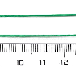 50ヤードの平らな弾性クリスタルストリング  弾性ビーズ糸  ストレッチブレスレット作り用  シーグリーン  0.8mm&nbsp;EW-WH0019-01I