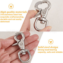 2 шт. поворотные застежки из нержавеющей стали STAS-DC0015-60