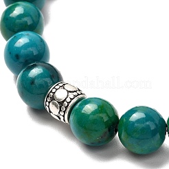 Synthetisches Chrysokoll & nicht magnetisches Hämatit-Stretch-Armband-Set für Männer-Frauen-Geschenk&nbsp;BJEW-JB06727