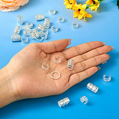 120 шт. 4 стиля железные дреды бусины украшение для волос&nbsp;FIND-TA0005-09S