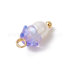 Цветочные акриловые подвески&nbsp;PALLOY-JF03588-10