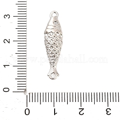 Подвески-рыбки с микропаве из латуни и прозрачными кубическими циркониями&nbsp;KK-H527-37P