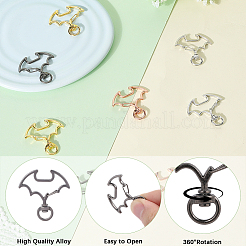 30 комплект двухцветных поворотных застежек из сплава FIND-SC0017-69