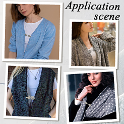 5 шт. 5 стиля зажимы для кардигана в виде листа из сплава FIND-GF0008-23