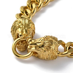 Ионное покрытие (ip) 304 нержавеющая сталь кубинские звенья цепи ожерелья NJEW-P288-18G