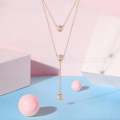 925 двухслойное ожерелье из стерлингового серебра JN635B