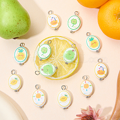 12 pendentif en porcelaine imprimée à la main&nbsp;PALLOY-SW00121