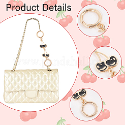 Удлинители ремешков для сумочки из цинкового сплава&nbsp;AJEW-WH0479-46B