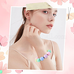 50 шт. Непрозрачные акриловые бусины&nbsp;MACR-SC0002-34