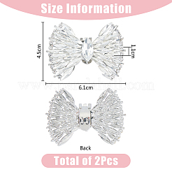2 шт. украшения для обуви в виде банта AJEW-FH0004-43