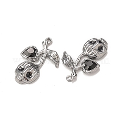 Pendentifs en verre d'alliage&nbsp;PALLOY-P291-10B-01