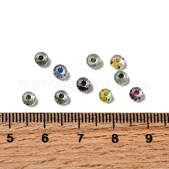 Прозрачные полосатые стеклянные бусины&nbsp;GLAA-NH0001-06A