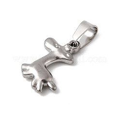 Colgantes de acero inoxidable 304 con temática animal&nbsp;STAS-B167-27A-P