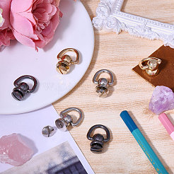 6 шт. 3-х цветные латунные шариковые шпильки-заклепки&nbsp;KK-CA0003-67