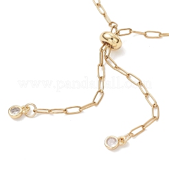 Изготовление браслета-слайдера из цепочки-скрепки из нержавеющей стали 304 толщиной 2.5 мм&nbsp;AJEW-JB01557-01