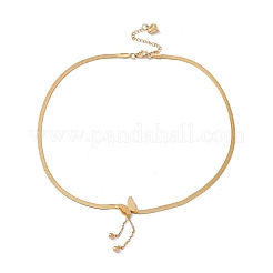 3d бабочка с цепочкой подвеска-кисть с цепочками в елочку&nbsp;LS-NJEW-G074-43G