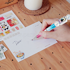 24 шт. 3-цветные радужные переливающиеся акриловые эмалевые бусины с УФ-покрытием&nbsp;SACR-PA0001-02A