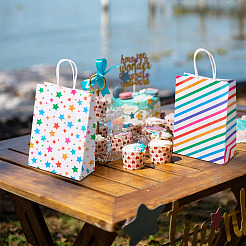 12 Stück 3 Arten rechteckige Geschenktüten aus Papier&nbsp;ABAG-TA0001-84