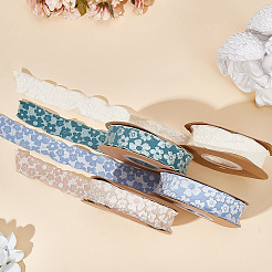 Цветок полиэфирные ленты&nbsp;SRIB-WH20020-053A-04