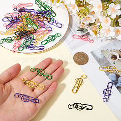 108шт. 6-х цветная металлическая скрепка AJEW-CP0008-64