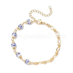 Браслеты из латунных овальных звеньев BJEW-JB12683