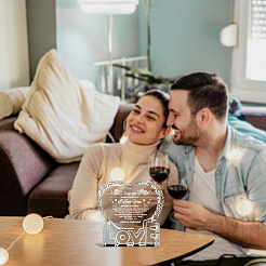 Сердце со словом k9 стеклянные фигурки DJEW-WH0026-003