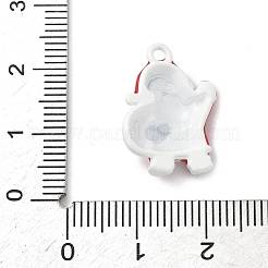 合金エナメルチャーム  クリスマス  サンタクロース  20x17x5mm  穴：1.6mm&nbsp;FIND-Z101-03B