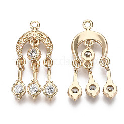 Латунные микро проложить кубического циркония подвески KK-R111-035