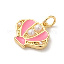 Подвески из латуни с эмалью в стойку KK-Z056-35G-03