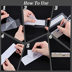 Самоклеящаяся акриловая рамка для настенного держателя знака FIND-WH0435-08