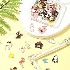 60шт 15 стиля подвески из сплава с эмалью&nbsp;FIND-FS0002-77